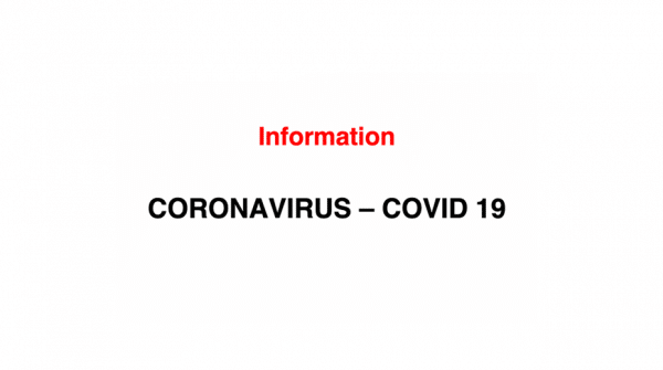 Informations Coronavirus - COVID 19