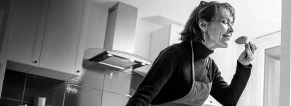 Florence, aveugle, cuisine.