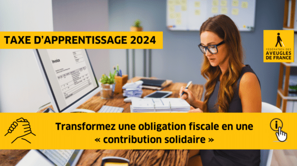 Visuel Taxe d'apprentissage 2024 Transformez une obligation fiscale en une "contribution solidaire"