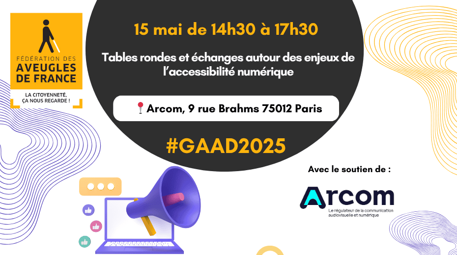 Visuel pour la table ronde de l'Arcom du 15 mai 2025